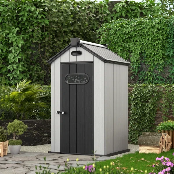 4 ft. W x 4 ft. D Resin Storage Shed