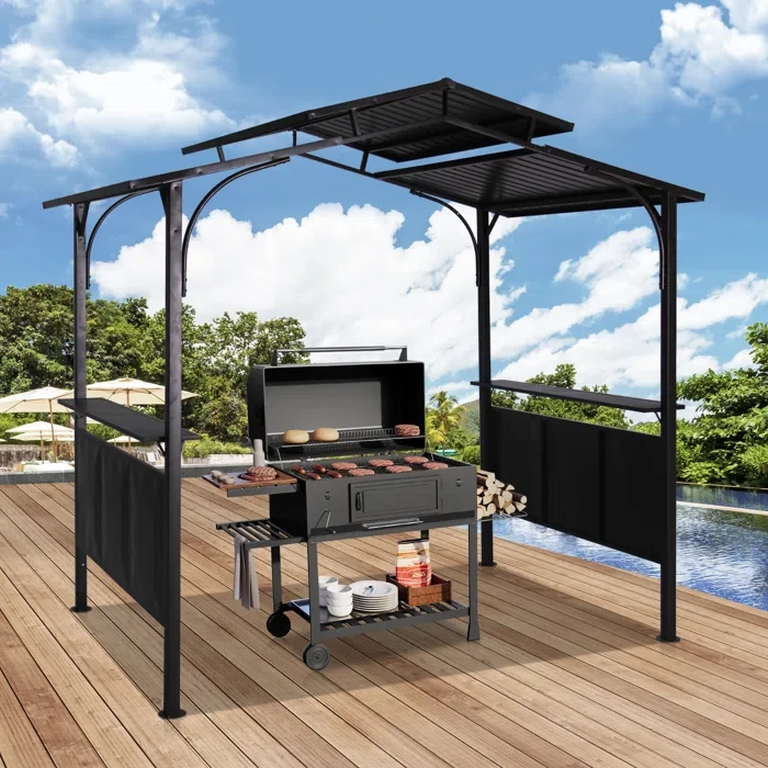 8 Ft. W x 5 Ft. D Aluminum Grill Gazebo