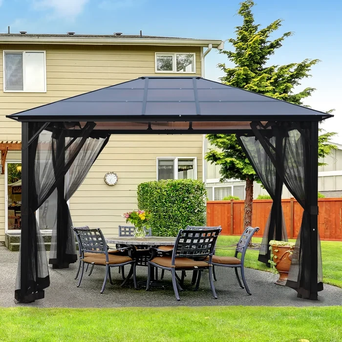 Oneisha 12 Ft. W x 10 Ft. D Aluminum Patio Gazebo