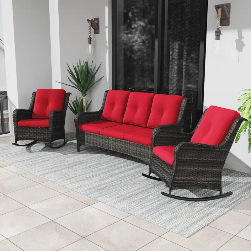 Syanne 5 - Person Outdoor Seating Group with Cushions