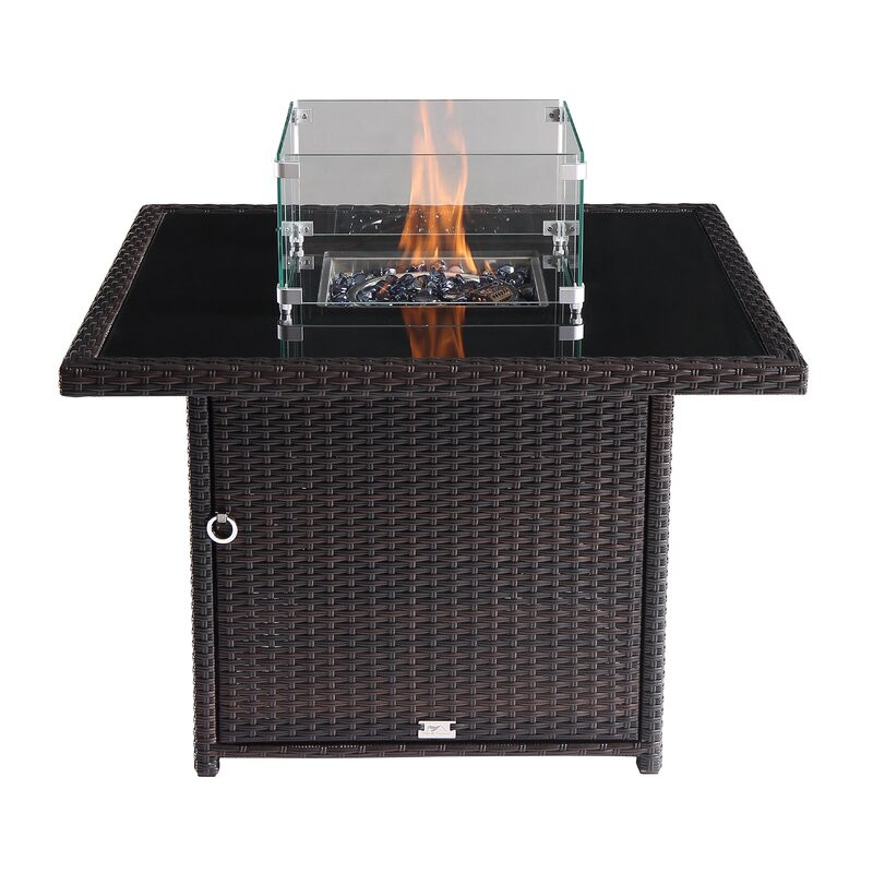 Haings Aluminum Propane Fire Pit Table