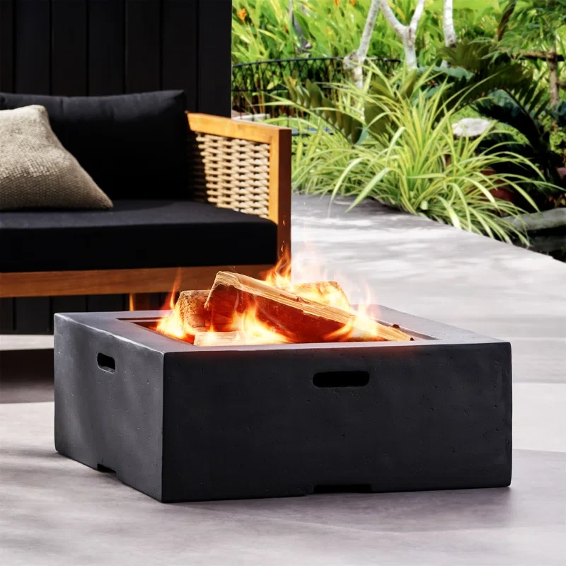 MGO 29” SQUARE WOOD BURNING FIRE PIT