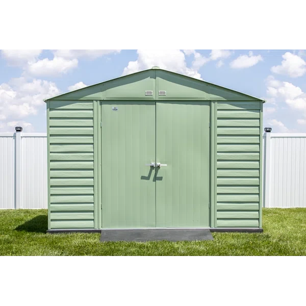 10 ft. W x 14 ft. D Metal Storage Shed