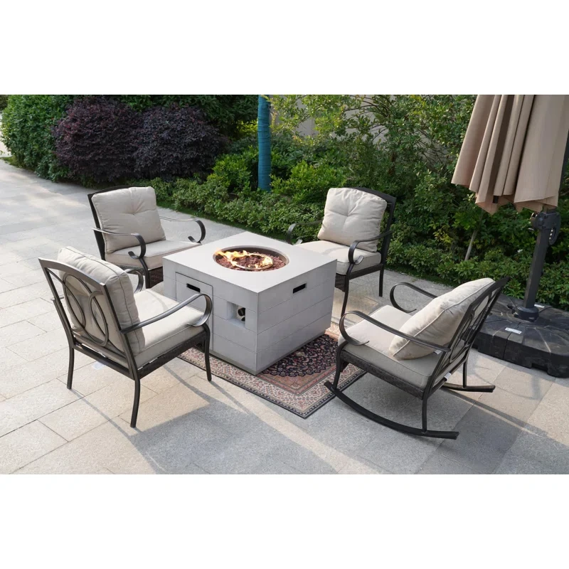 Amairany 4 - Person Outdoor Seating Group with Cushions