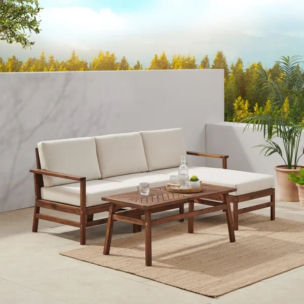 Harbison 3 - Person Outdoor Seating Group with Cushions