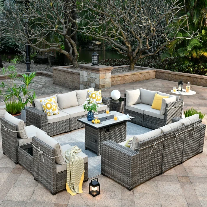 Bobia 10 - Person Outdoor Seating Group with Cushions