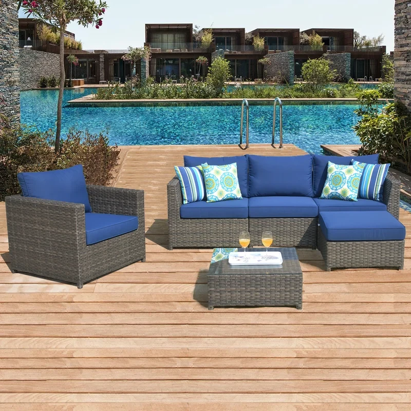 Kaniha 4 - Person Outdoor Seating Group with Cushions