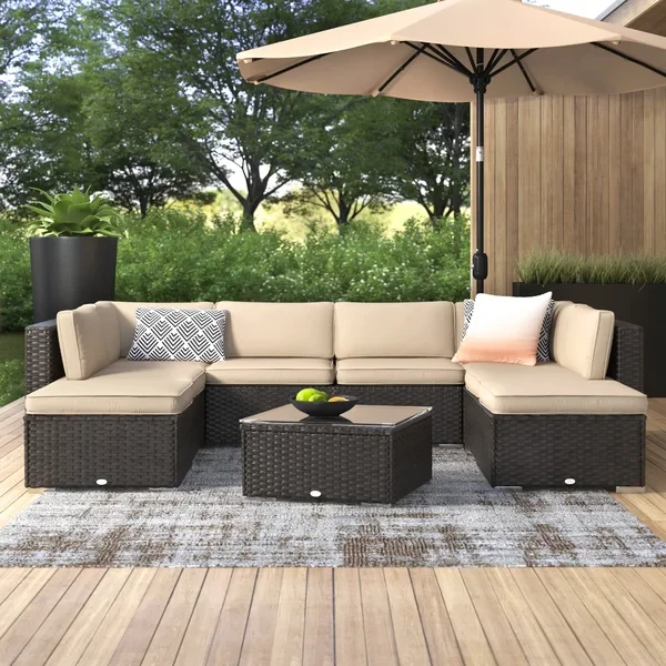 Mcgahan 6 - Person Outdoor Seating Group with Cushions