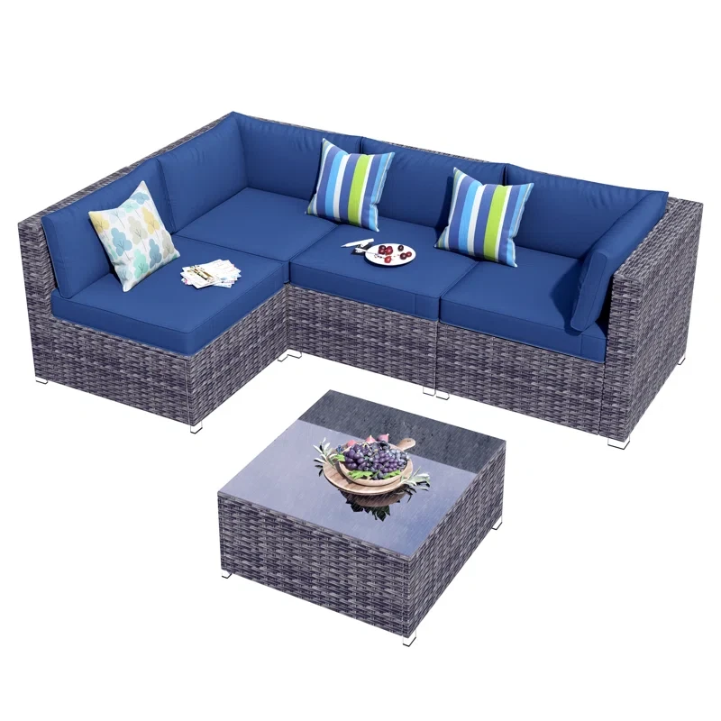 Gerolama 4 - Person Outdoor Seating Group with Cushions