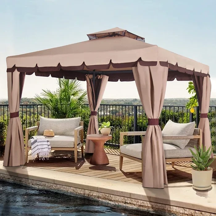 Outdoor 13 Ft. W x 13 Ft. D Aluminum Patio Gazebo