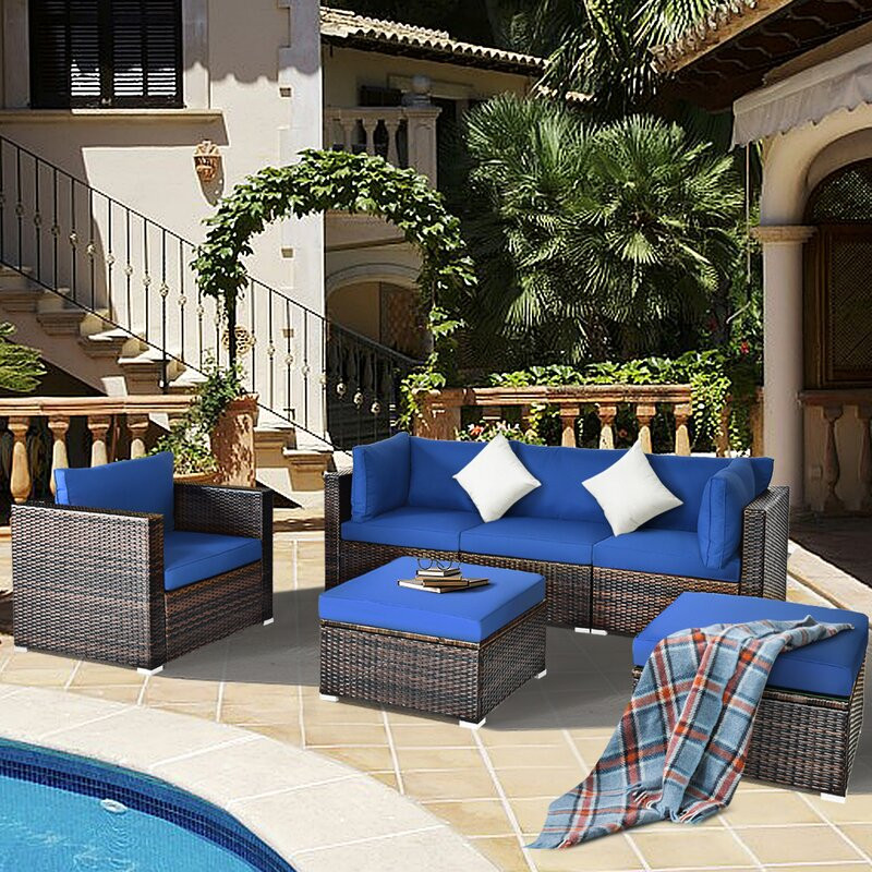 6 - Person Outdoor Seating Group with Cushions