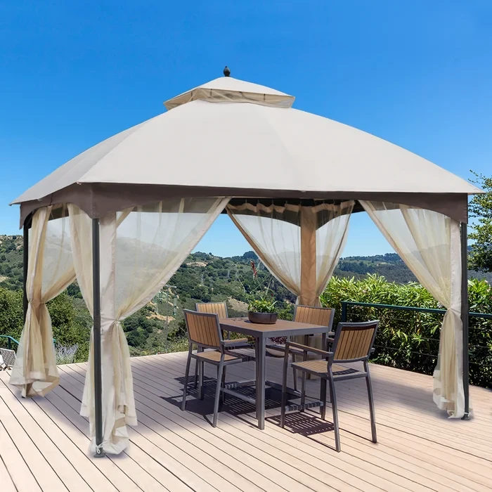 Soft Top 12 Ft. W x 10 Ft. D Steel Patio Gazebo