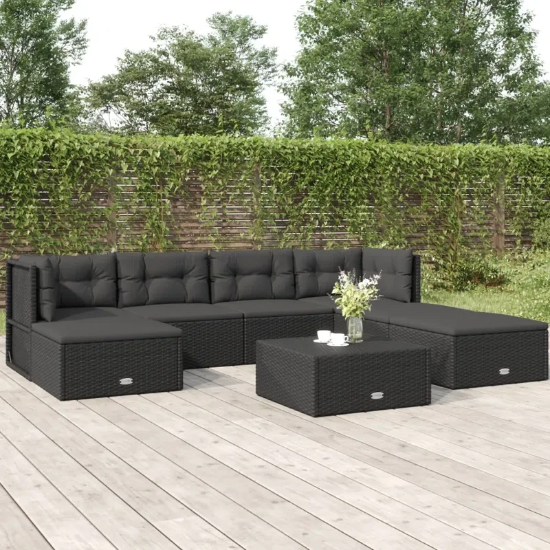 7 - Person Outdoor Seating Group with Cushions