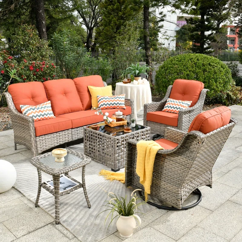 Daliya 5 - Person Outdoor Seating Group with Cushions