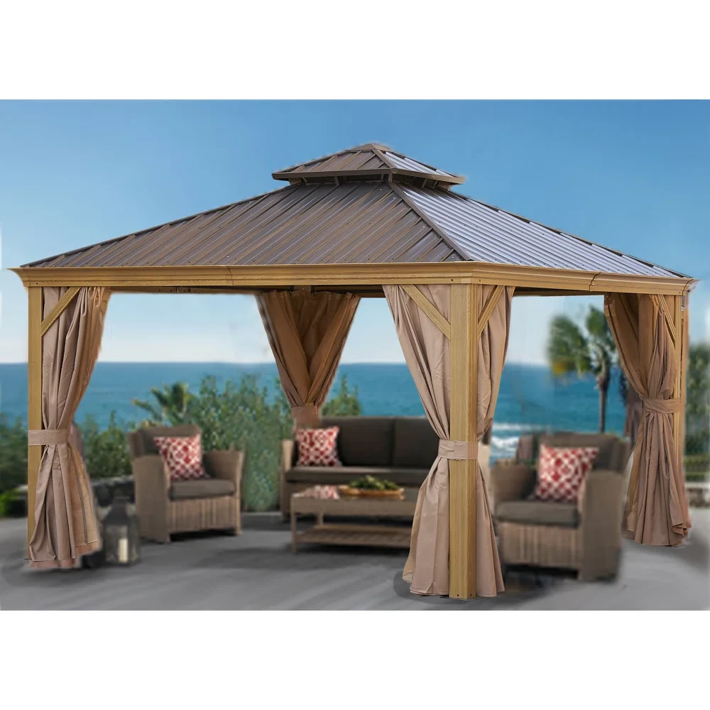 12 Ft. W x 12 Ft. D Aluminum Patio Gazebo