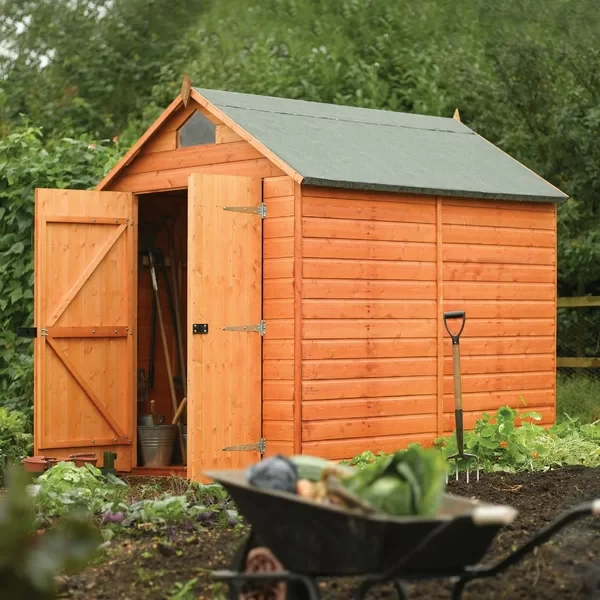 6.5 ft. W x 8 ft. D Wooden Storage Shed