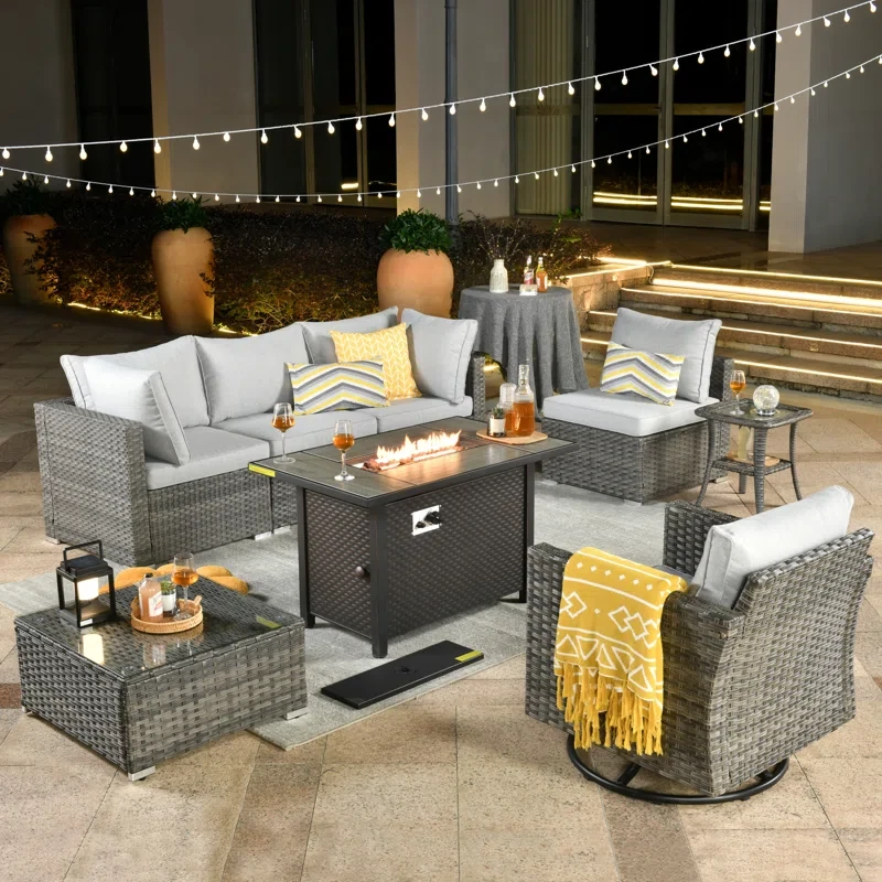 Stehle 4 - Person Outdoor Seating Group with Cushions