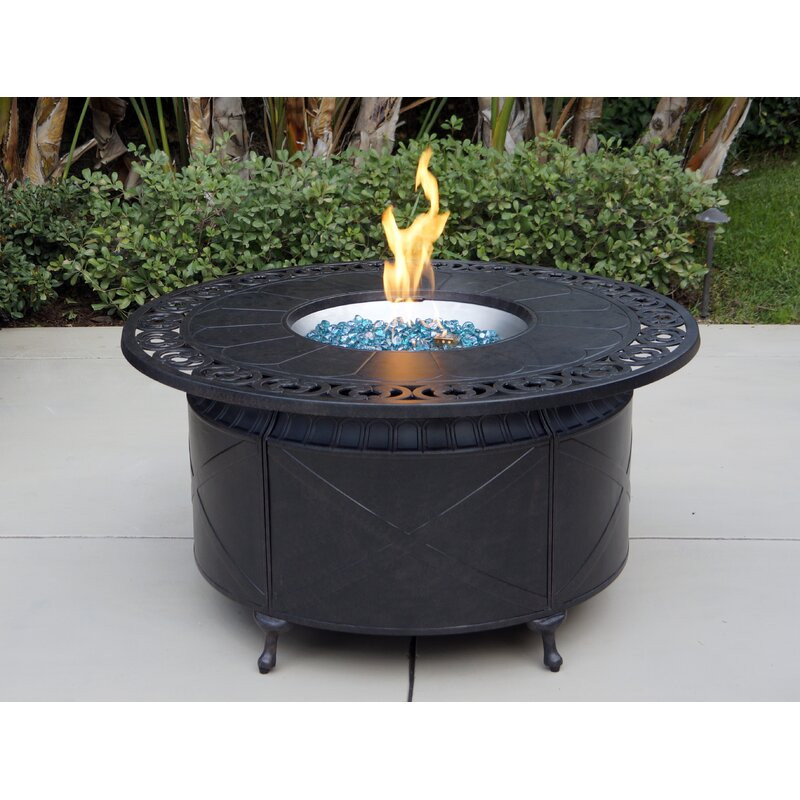 Pete Aluminum Propane Fire Pit Table