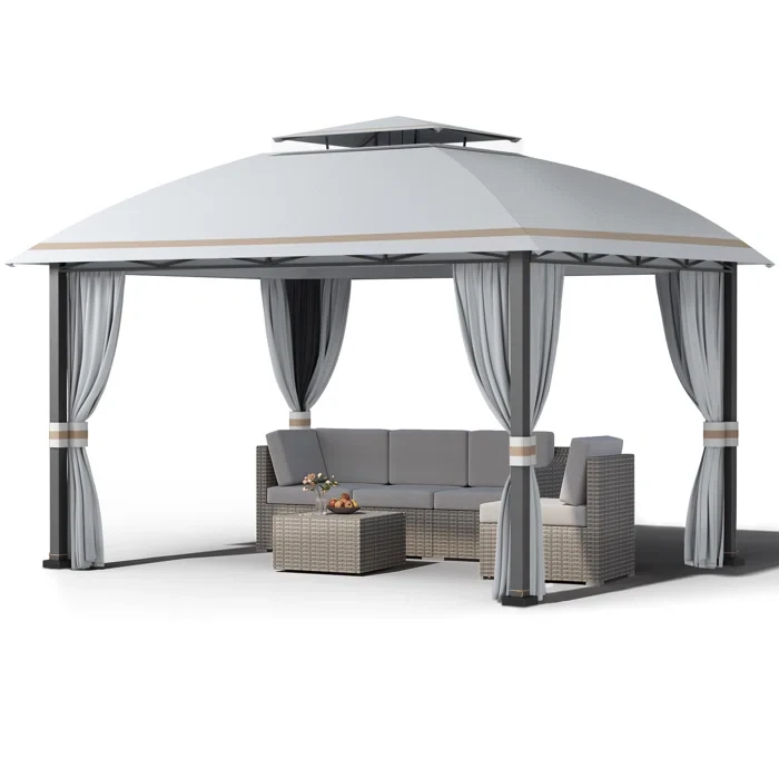 13 Ft. W x 10 Ft. D Aluminum Patio Gazebo