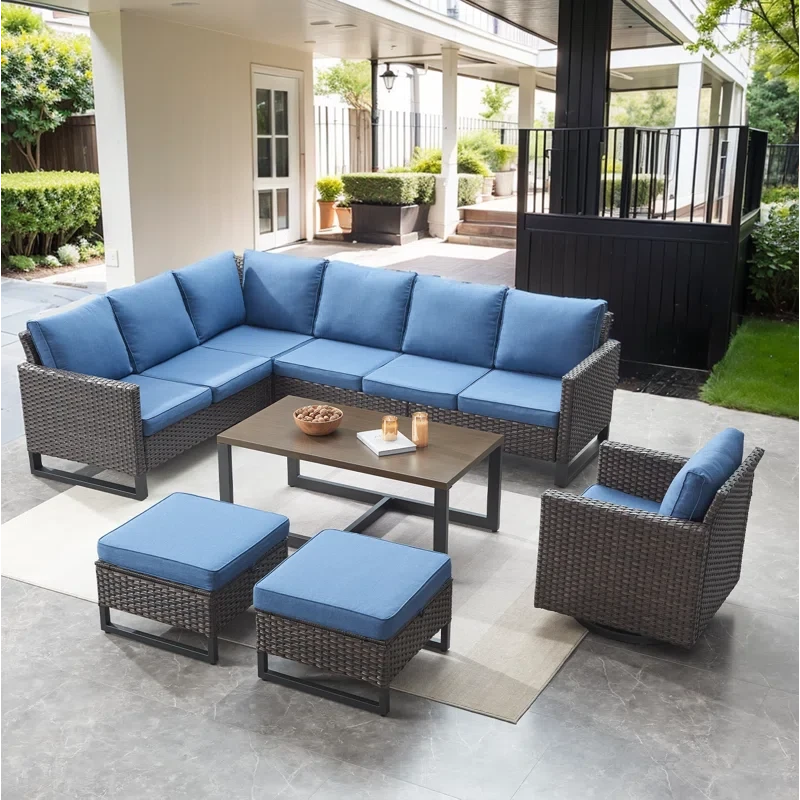 Kahiem 7 Pieces Sectional Group with Cushions