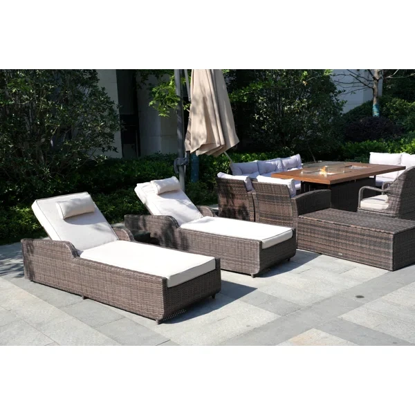 Algird 11 - Person Outdoor Seating Group with Cushions