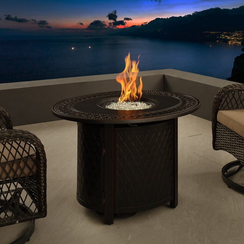 Oval Aluminum Lpg Fire Pit