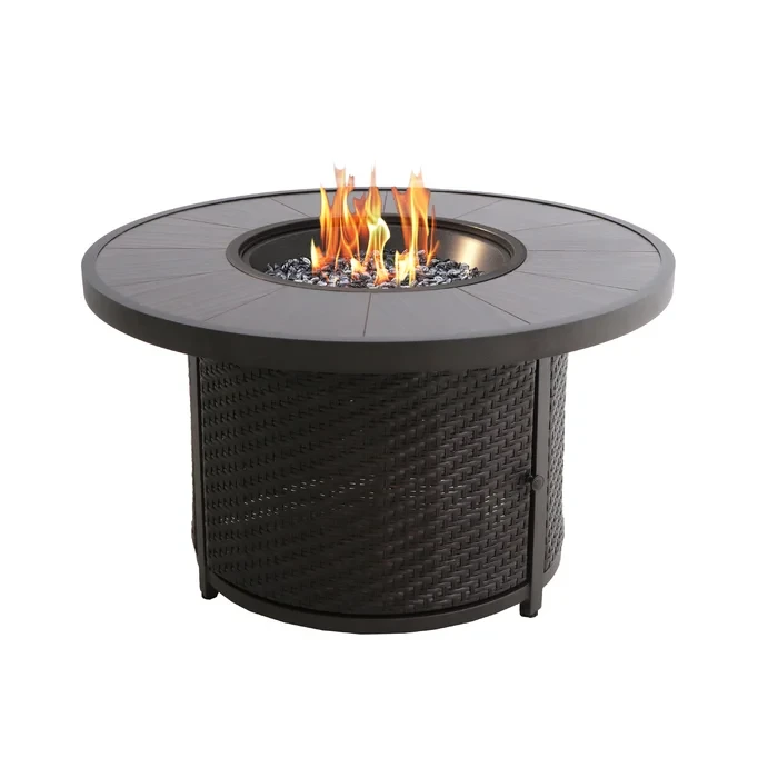 Iqrar Tile-Top Aluminum Propane Fire Pit Table