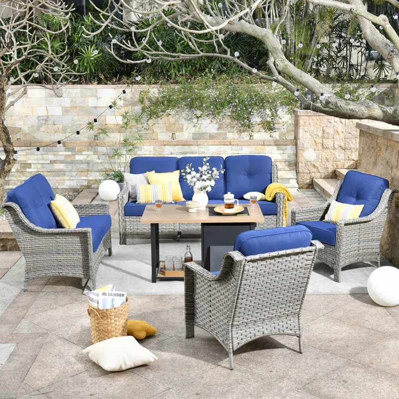 Kremmling 7 - Person Outdoor Seating Group with Cushions