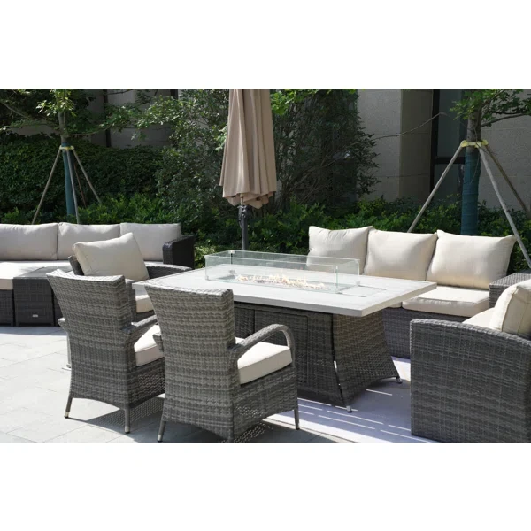 Alseepa 13 - Person Outdoor Seating Group with Cushions