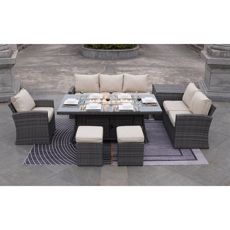 Roam 8 - Person Outdoor Seating Group with Cushions