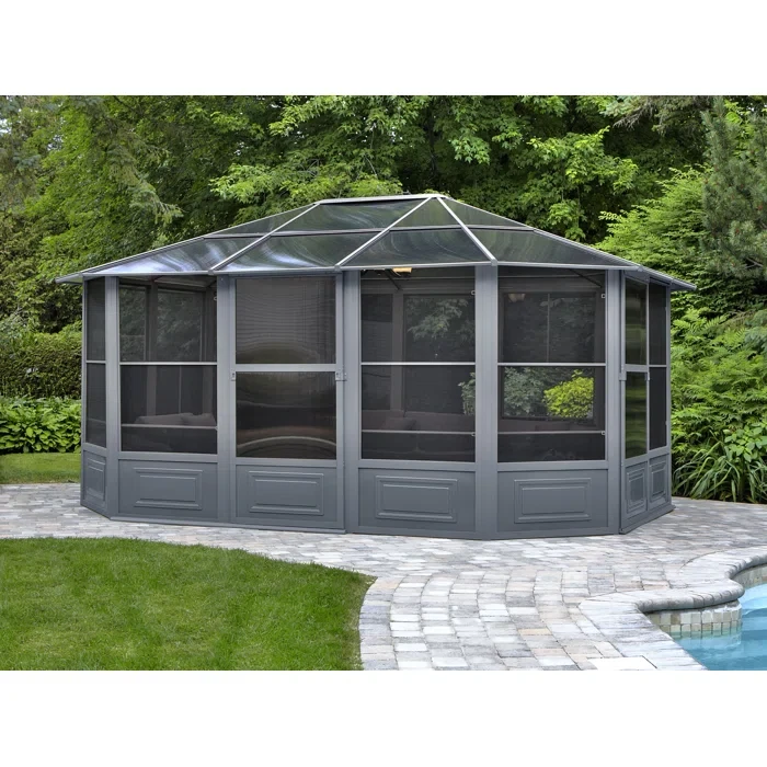 Florence Metal Patio Gazebo 15 Ft. W x 12 Ft. D