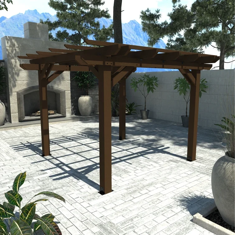 8 ft. W x 8 ft. D Ridgecrest Plastic Pergola