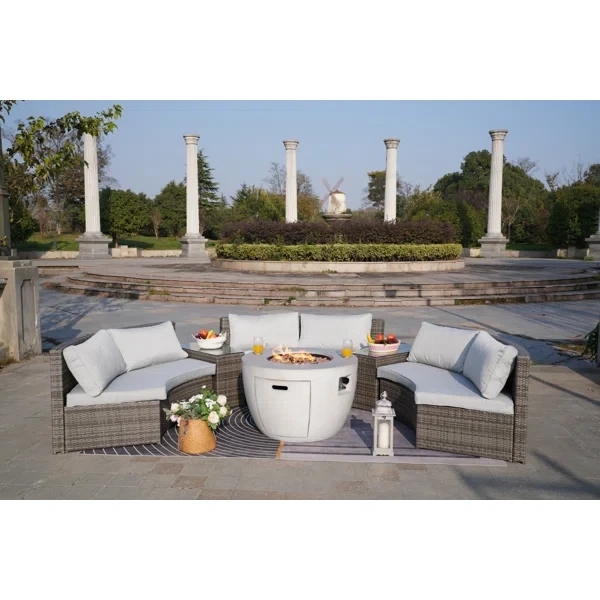 Arrika 6 - Person Outdoor Seating Group with Cushions