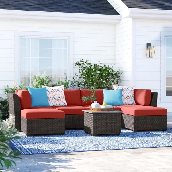 Anastase 6 - Person Outdoor Seating Group with Cushions