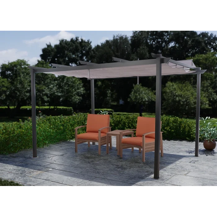 13 Ft. W x 9.5 Ft. D Steel Patio Gazebo