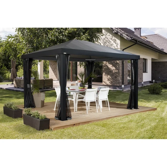 Monteserra 10 Ft. W x 12 Ft. D Aluminum Patio Gazebo