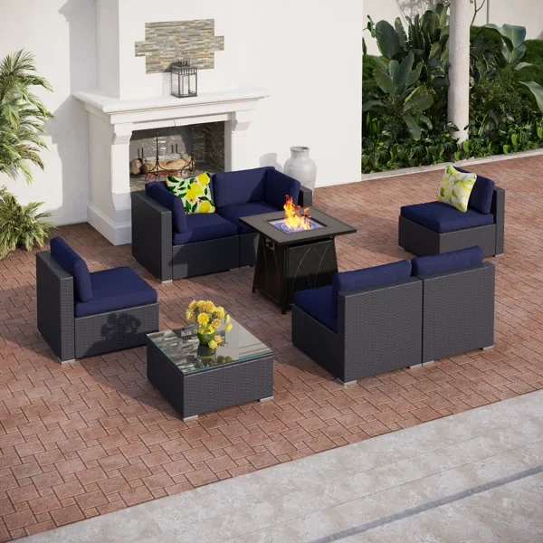 Alyah 6 - Person Outdoor Seating Group with Cushions