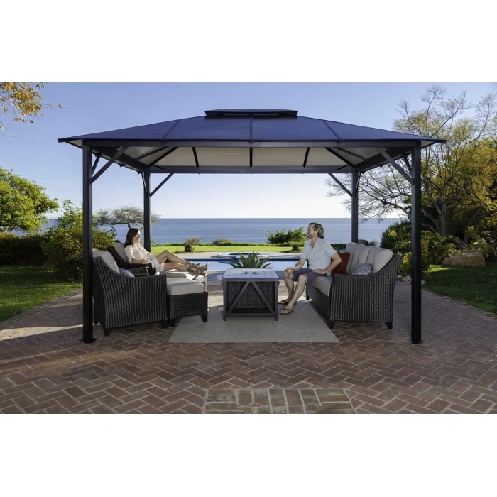 Durham 13 Ft. W x 11 Ft. D Aluminum Patio Gazebo