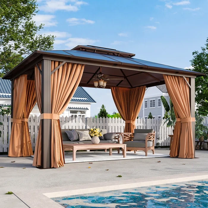 13 Ft. W x 10 Ft. D Patio Hardtop Gazebo