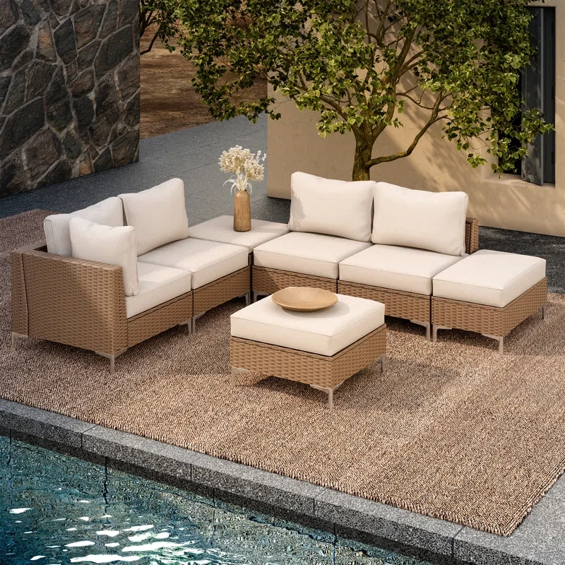 Taloga 6 - Person Outdoor Seating Group with Cushions