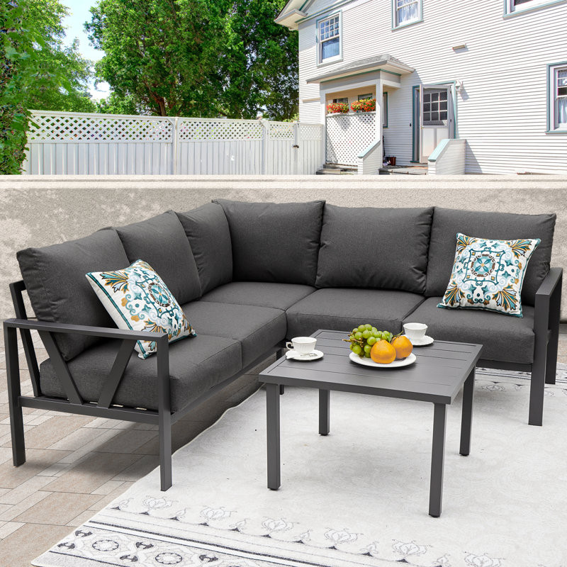 Aashriya 5 - Person Outdoor Seating Group with Cushions