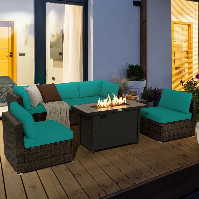 5 - Person Outdoor Seating Group with Cushions