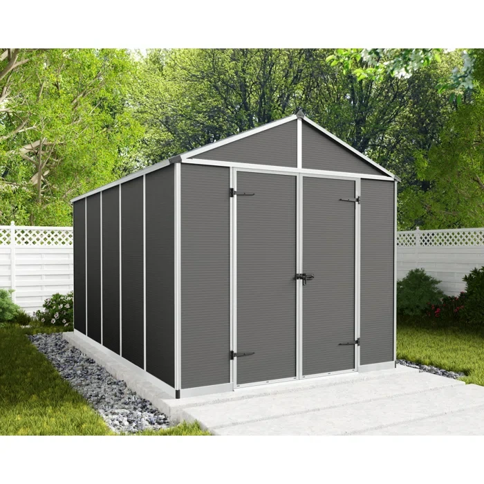 92.4" H x 93.3" W x 148.4" D Rubicon Polycarbonate Storage Shed