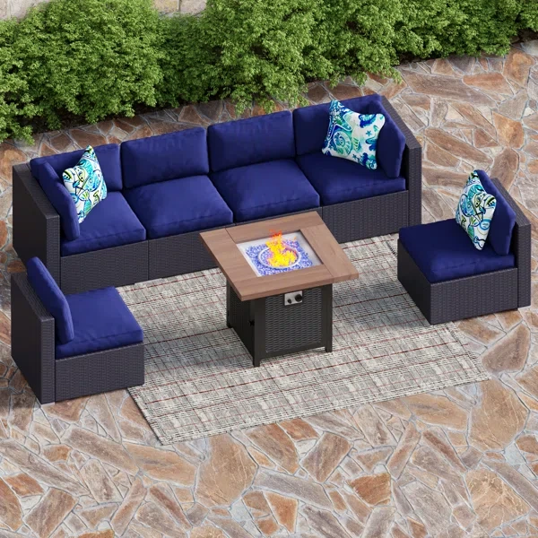 Alyah 5 - Person Outdoor Seating Group with Cushions