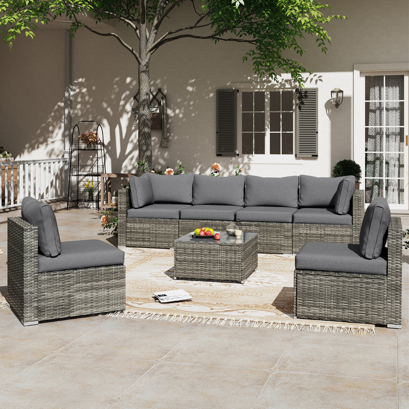 Taloga 6 - Person Outdoor Seating Group with Cushions