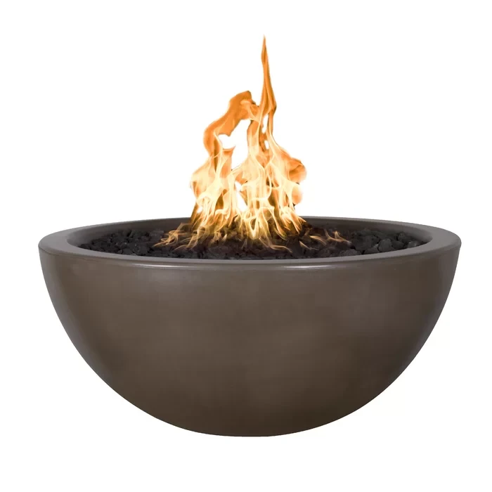 17" H x 38" W x 38" D Luna Concrete Fire Pit