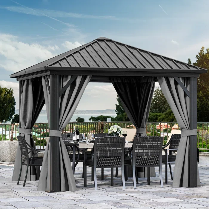 Aluminum Patio Gazebo 10 Ft. W x 10 Ft. D