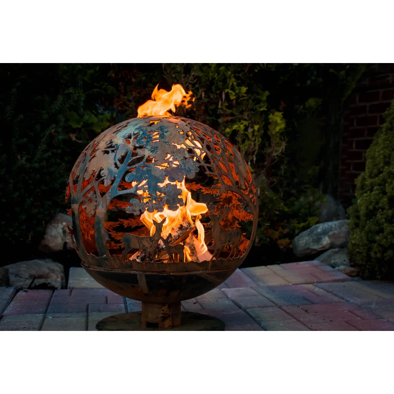 Herbert Wood Burning Fire Pit 36" H x 32" W x 32" D