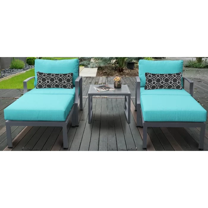 Analyssia 2 - Person Outdoor Seating Group with Cushions