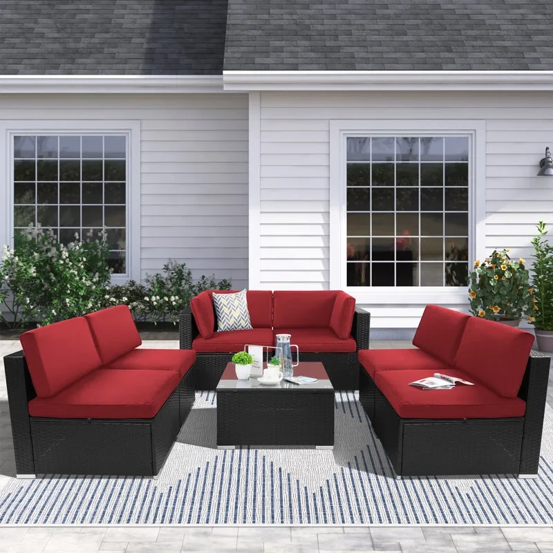 6 - Person Outdoor Seating Group with Cushions